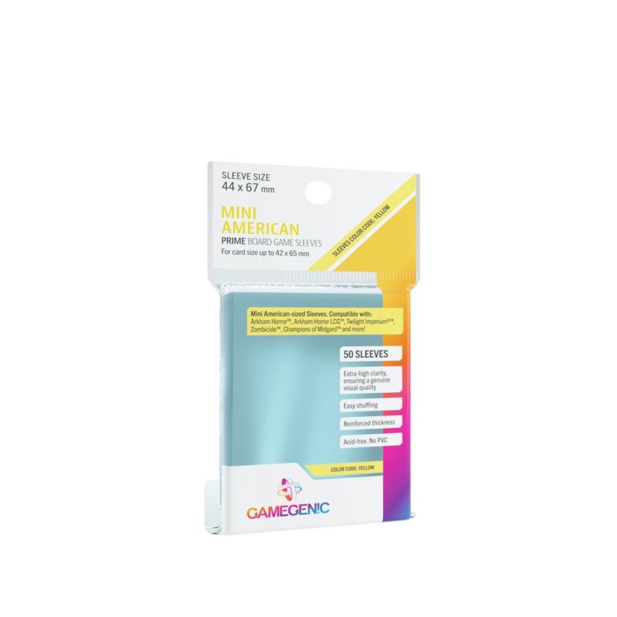 FUNDAS PARA CARTAS PRIME MINI AMERICAN CARD GAME SLEEVES 42X65MM (50) | 4251715402870 | Universal Cómics