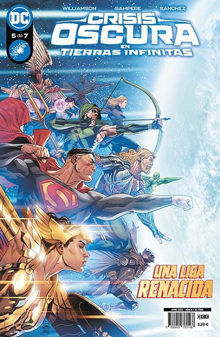 CRISIS OSCURA EN TIERRAS INFINITAS # 05 (PORTADA PROVISIONAL) | 9788419760166 | DANIEL SAMPERE - JOSHUA WILLIAMSON | Universal Cómics