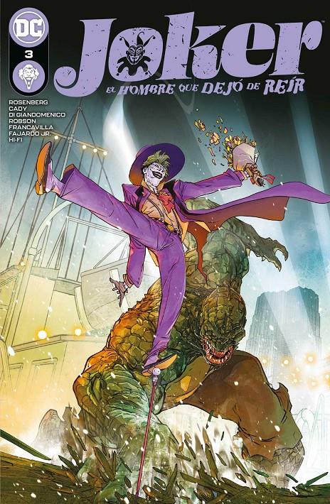 JOKER, EL HOMBRE QUE DEJÓ DE REIR # 03 (PORTADA PROVISIONAL) | 9788410108196 | MATTHEW ROSENBERG - CARMINE DI GIANDOMENICO - FRANCESCO FRANCAVILLA - WILL ROBSON | Universal Cómics