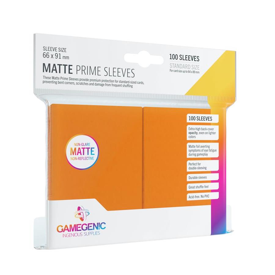 FUNDAS PARA CARTAS PACK MATTE PRIME SLEEVES ORANGE (100) | 4251715402535 | Universal Cómics