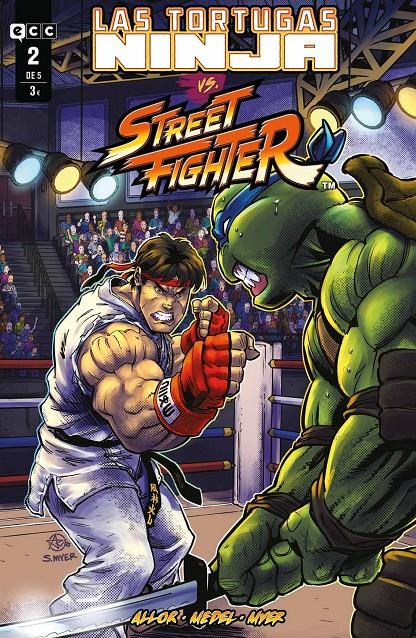 LAS TORTUGAS NINJA VS. STREET FIGHTER # 02 (PORTADA PROVISIONAL) | 9788419920997 | ARIEL MEDEL - PAUL ALLOR | Universal Cómics