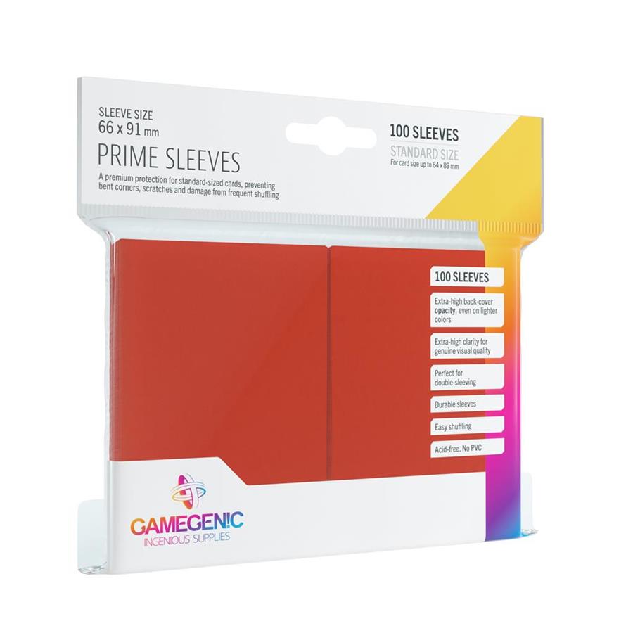 FUNDAS PARA CARTAS PACK PRIME SLEEVES RED (100) | 4251715402139 | Universal Cómics