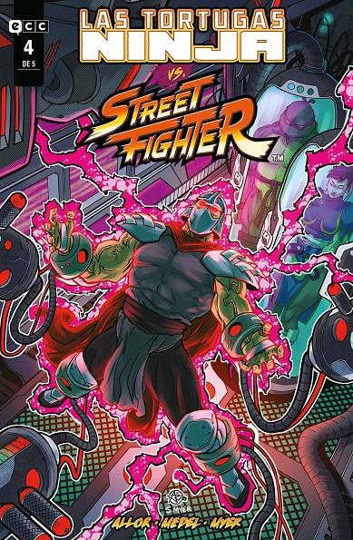 LAS TORTUGAS NINJA VS. STREET FIGHTER # 04 (PORTADA PROVISIONAL) | 9788410108400 | ARIEL MEDEL - PAUL ALLOR | Universal Cómics