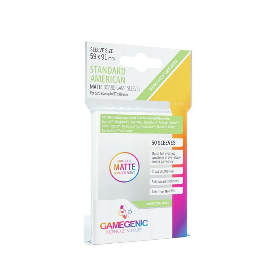 FUNDAS PARA CARTAS AMERICAN STANDARD CARD GAME SLEEVES 57X89MM (50) | 4251715403150 | Universal Cómics