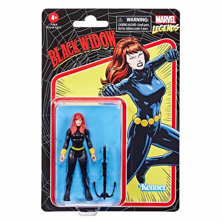 BLACK WIDOW FIGURA 9.5 CM MARVEL LEGENDS RETRO  | 5010993954506 | Universal Cómics