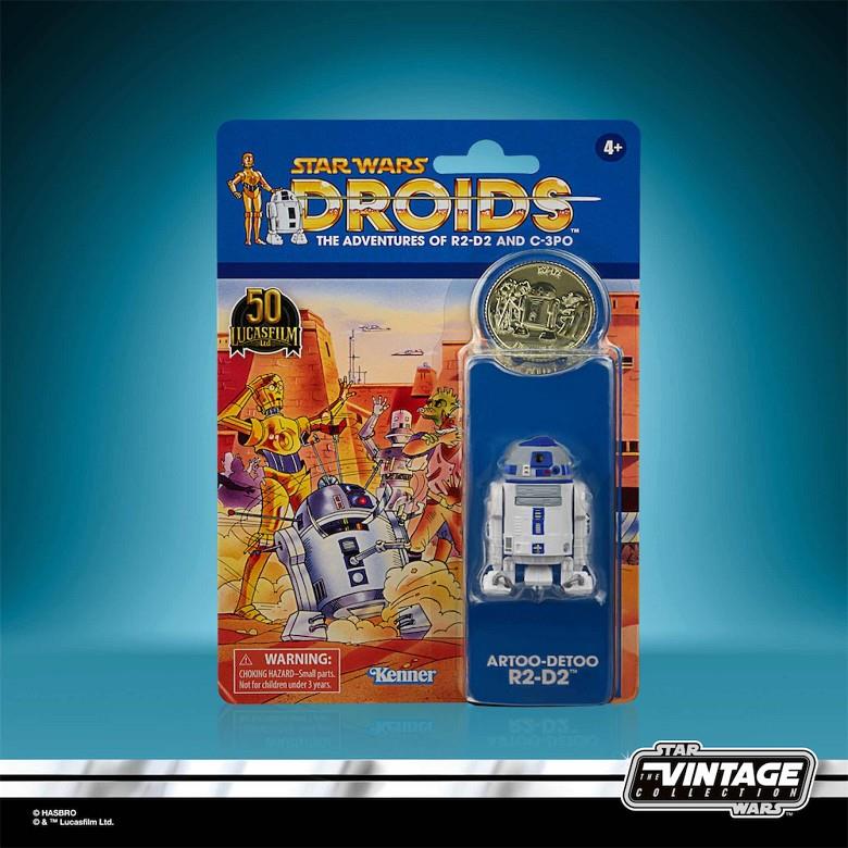 VIN R2-D2 FIGURA 9,5 CM STAR WARS DROIDS VINTAGE  | 5010993954407 | Universal Cómics