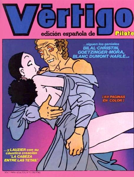 VÉRTIGO EDICIÓN ESPAÑOLA DE PILOTE # 11 | 977021239200200011 | COUCHO - REGIS FRANC - SIRIUS - ANNIE GOETZINGER - CHANTAL MONTELLIER - BLANC-DUMONT - LAUZIER - ENK