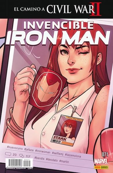 INVENCIBLE IRON MAN VOL 2 # 071 CIVIL WAR II | 977000544300300071 | BRIAN MICHAEL BENDIS - MIKE DEODATO | Universal Cómics