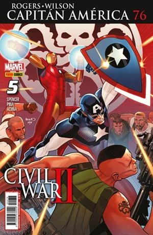 CAPITÁN AMÉRICA VOL 8 # 076 STEVE ROGERS Y SAM WILSON 05 | 977000543800900076 | NICK SPENCER - JAVIER PINA - DANIEL ACUÑA