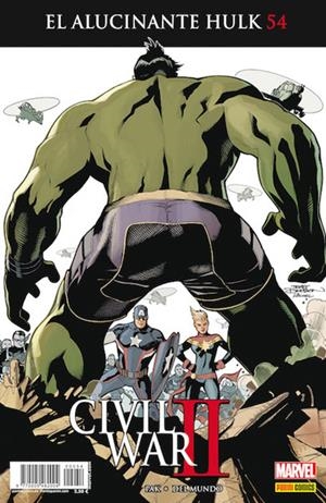INCREÍBLE HULK VOLUMEN II # 054 ALUCINANTE HULK CIVIL WAR II | 977000546200400054 | GREG PAK - ALAN DAVIS