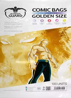 BOLSAS PARA COMIC TAMAÑO GOLDEN CIERRE FACIL ULTIMATE GUARD | 4260250071595 | ULTIMATE GUARD | Universal Cómics