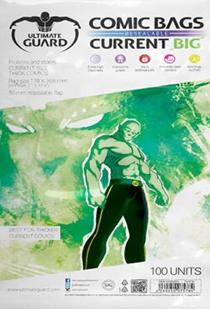 BOLSAS PARA COMIC TAMAÑO CURRENT BIG CIERRE FACIL ULTIMATE GUARD | 4260250075784 | ULTIMATE GUARD | Universal Cómics