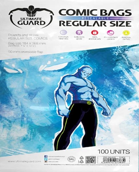 BOLSAS PARA COMIC TAMAÑO REGULAR CIERRE FACIL ULTIMATE GUARD | 4260250073834 | ULTIMATE GUARD
