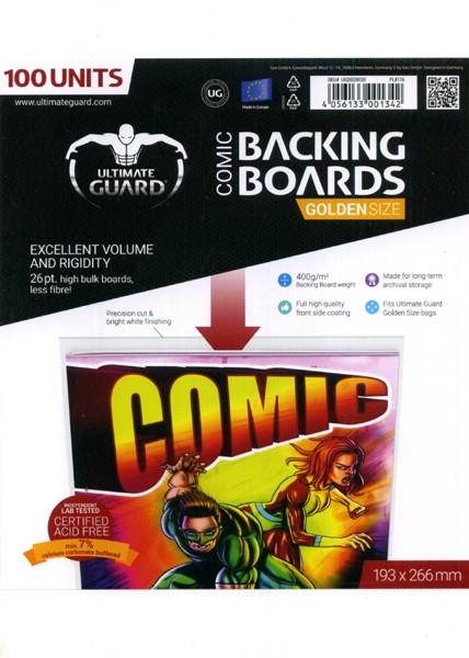 BACKING BOARDS GOLDEN CARTONES PARA COMIC ULTIMATE GUARD | 4056133001342 | ULTIMATE GUARD