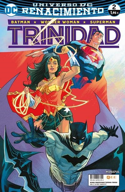 BATMAN SUPERMAN WONDER WOMAN TRINIDAD # 02 RENACIMIENTO | 9788416998395 | FRANCIS MANAPUL | Universal Cómics