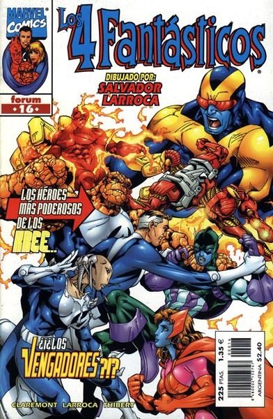 LOS 4 FANTÁSTICOS VOLUMEN III # 16 | 848000215274700016 | CHRIS CLAREMONT - SALVADOR LARROCA - ART THIBERT - STEVE OLIFF | Universal Cómics