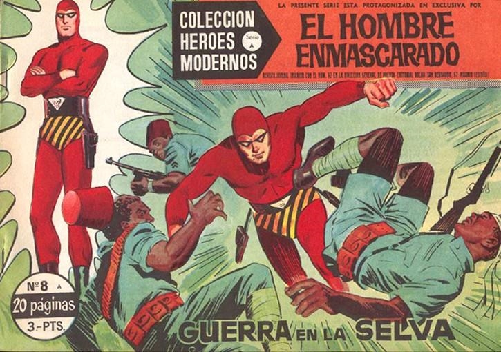 HEROES MODERNOS SERIE A # 08 HOMBRE ENMASCARADO, GUERRA EN LA SELVA | 143702 | LEE FALK | Universal Cómics