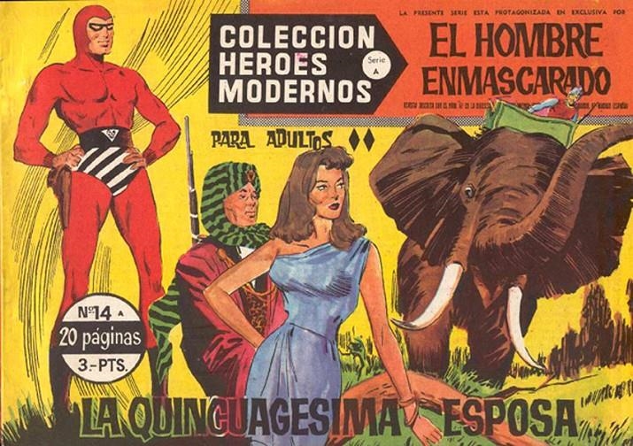 HEROES MODERNOS SERIE A # 14 HOMBRE ENMASCARADO, LA QUINCUAGESIMA ESPOSA | 143708 | LEE FALK | Universal Cómics