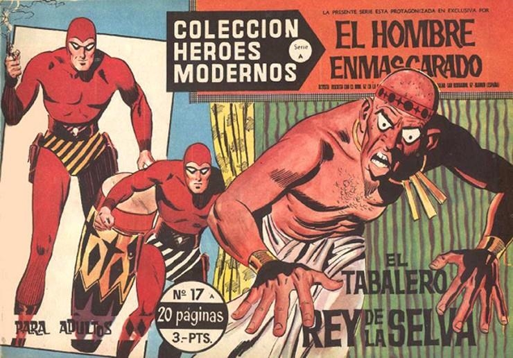 HEROES MODERNOS SERIE A # 17 HOMBRE ENMASCARADO, EL TABALERO REY DE LA SELVA | 143711 | LEE FALK | Universal Cómics