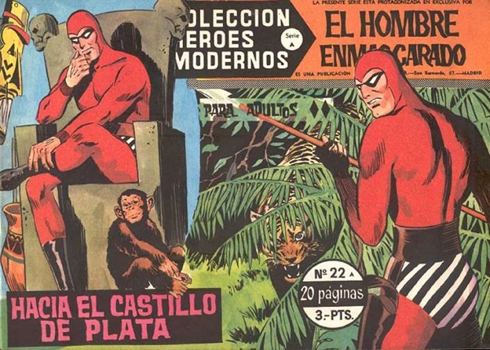 HEROES MODERNOS SERIE A # 22 HOMBRE ENMASCARADO, HACIA EL CASTILLO DE PLATA | 143716 | LEE FALK | Universal Cómics