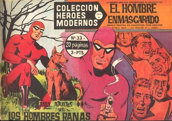 HEROES MODERNOS SERIE A # 33 HOMBRE ENMASCARADO, LOS HOMBRES RANAS | 143727 | LEE FALK | Universal Cómics