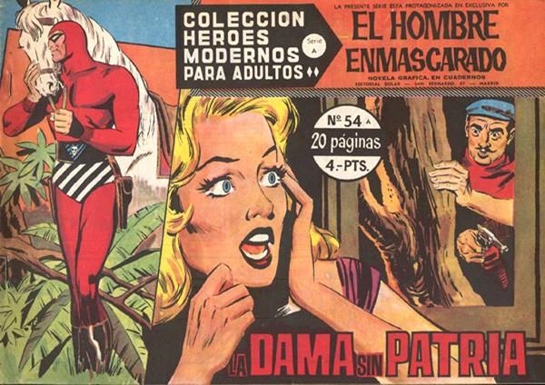 HEROES MODERNOS SERIE A # 54 HOMBRE ENMASCARADO, LA DAMA SIN PATRIA | 143748 | LEE FALK | Universal Cómics