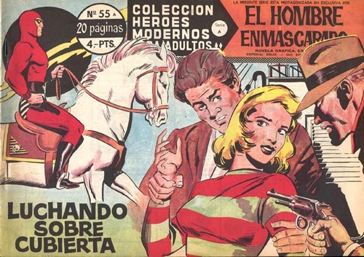 HEROES MODERNOS SERIE A # 55 HOMBRE ENMASCARADO, LUCHANDO SOBRE CUBIERTA | 143749 | LEE FALK | Universal Cómics