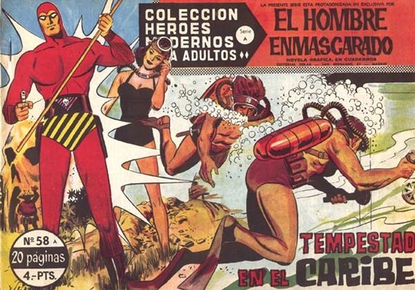 HEROES MODERNOS SERIE A # 58 HOMBRE ENMASCARADO, TEMPESTAD EN EL CARIBE | 143752 | LEE FALK | Universal Cómics