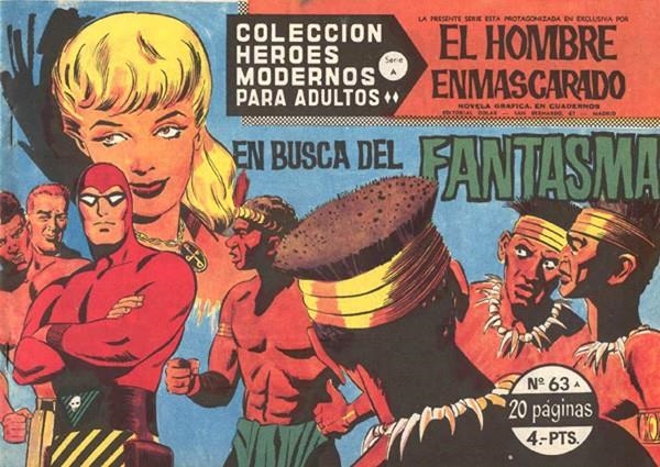 HEROES MODERNOS SERIE A # 63 HOMBRE ENMASCARADO, EN BUSCA DEL FANTASMA | 143757 | LEE FALK | Universal Cómics