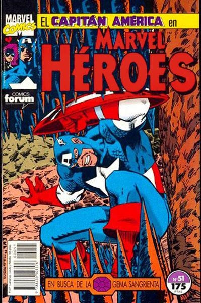 MARVEL HÉROES # 51 CAPITÁN AMÉRICA EN BUSCA DE LA GEMA SANGRIENTA | 978843950357600051 | TOM DEFALCO - KIERON DWYER - MARK GRUENWALD