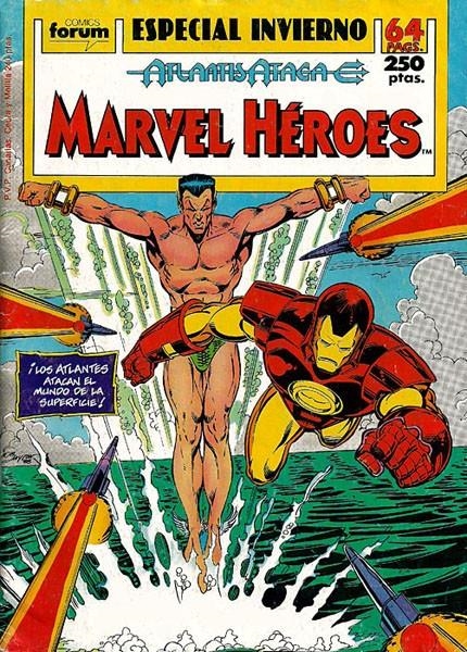 MARVEL HÉROES ESPECIAL # 07 INVIERNO 1989 ATLANTIS ATACA | 978843950357601005 | STEVE ENGLEHART - MARK BAGLEY - KEITH WILLIAMS - DAVID MICHELINIE - PAUL SMITH - JOHN BYRNE | Universal Cómics