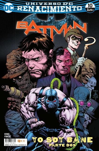 BATMAN # 065 RENACIMIENTO 10 YO SOY BANE PARTE 2 | 9788417176365 | TOM KING - DAVID FINCH