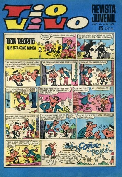 TIO VIVO # 401 | 145693 | CONTI - ESCOBAR - ENRICH - NENÉ ESTIVILL - FIGUERAS - IBÁÑEZ - VARIOS AUTORES | Universal Cómics