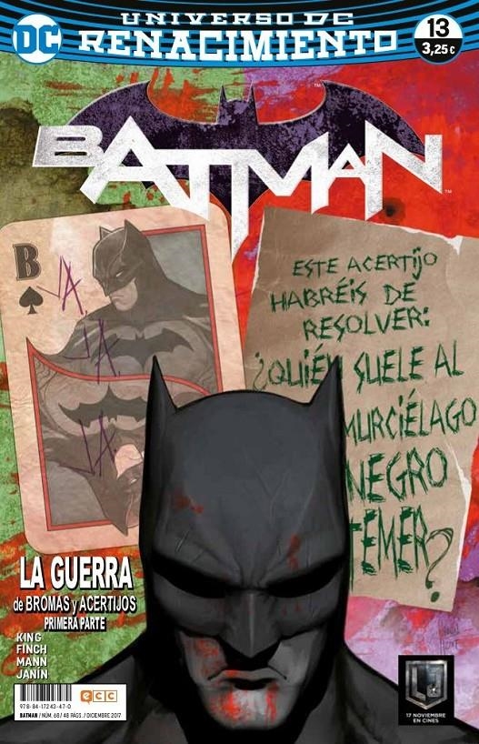 BATMAN # 068 RENACIMIENTO 13 | 9788417243470 | DAVID FINCH - MIKEL JANIN - TOM KING