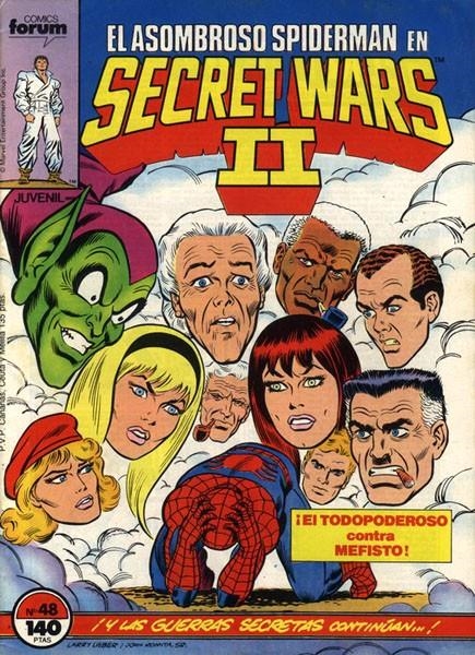SECRET WARS # 48 SPIDERMAN | 25012 | TOM DE FALCO - JOHN ROMITA JR. - R. STEFFENS - JIM SHOOTER - AL MILGROM - STEVE LEIALOHA | Universal Cómics