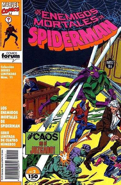 SERIES LIMITADAS # 11 ENEMIGOS MORTALES DE SPIDERMAN | 848000202847900011 | DANNY FINGEROTH - AL MILGROM | Universal Cómics