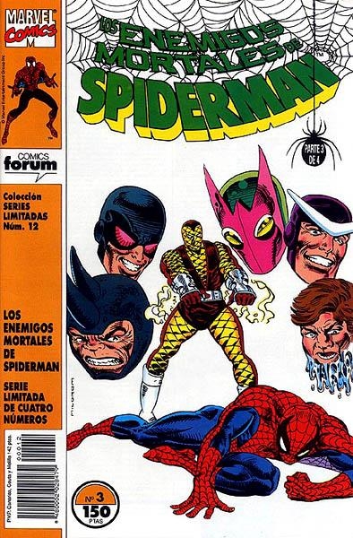 SERIES LIMITADAS # 12 ENEMIGOS MORTALES DE SPIDERMAN | 848000202847900012 | DANNY FINGEROTH - AL MILGROM | Universal Cómics