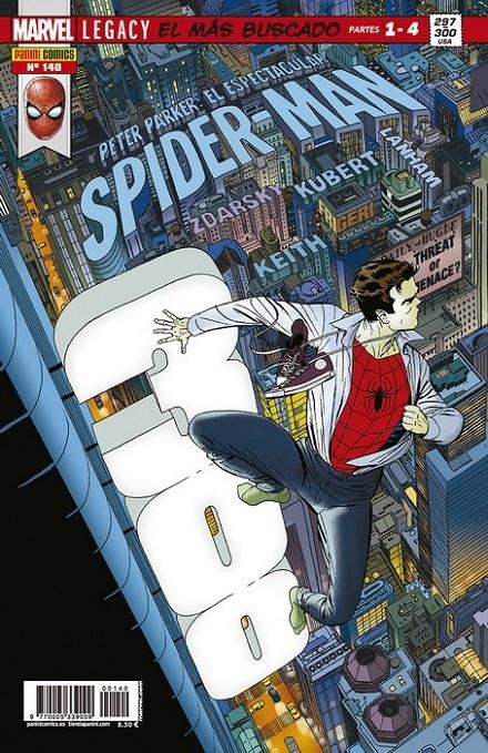 SPIDERMAN VOL 2 # 140 ASOMBROSO SPIDERMAN, EL MÁS BUSCADO PARTES 1 A 4 | 977000533900900140 | CHIP ZDARSKY - ADAM KUBERT | Universal Cómics