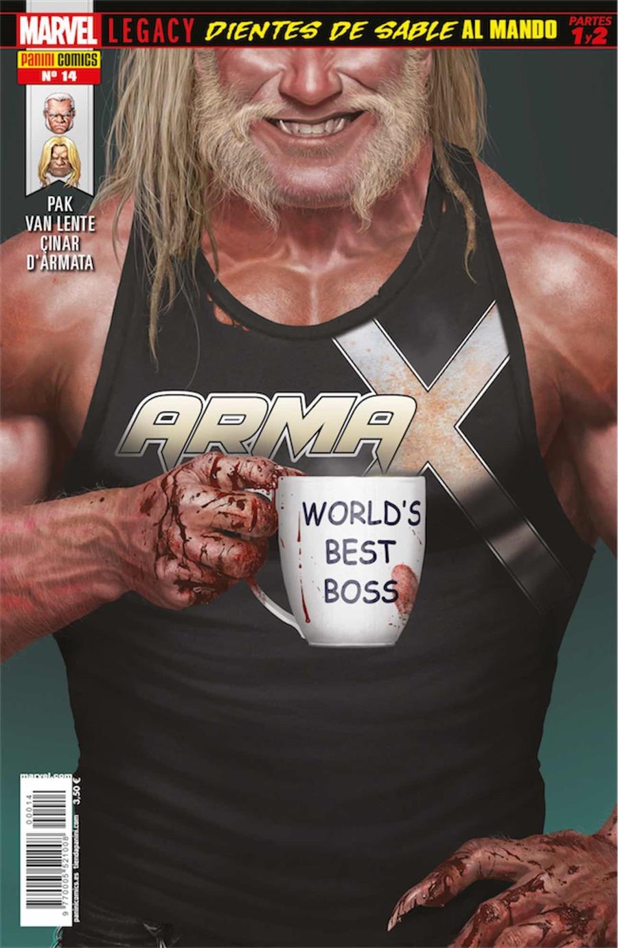 ARMA-X # 14 DIENTES DE SABLE AL MANDO PARTES 1 A 2 | 977000552100800014 | GREG PAK - FRED VAN LENTE - YILDIRAY ÇINAR