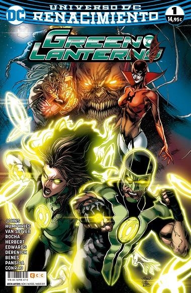 2aMA GREEN LANTERNS # 01 RENACIMIENTO | 9999900021356 | ED BENES - EDUARDO PANSICA - ETHAN VAN SCIVER - GEOFF JOHNS - SAM HUMPHRIES - TOM DERENICK | Universal Cómics