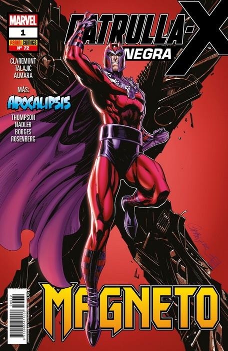 LA NUEVA PATRULLA-X # 72 LA PATRULLA-X NEGRA 01 MAGNETO | 977000547100600072 | GERALDO BORGES - ZAC THOMPSON - LONNIE NADLER - CHRIS CLAREMONT - DALIBOR TALAJIC