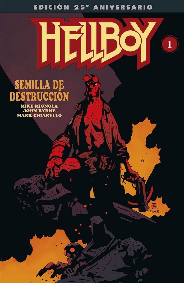 HELLBOY SEMILLA DE DESTRUCCIÓN EDICIÓN GIGANTE ESPECIAL 25 ANIVERSARIO | 9788467934977 | MIKE MIGNOLA - JOHN BYRNE | Universal Cómics