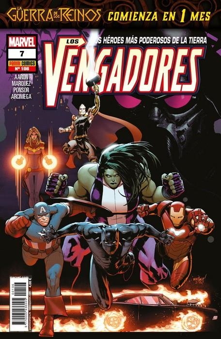 VENGADORES VOL 4 # 106 VENGADORES 07 | 977000543600500106 | JASON AARON - DAVID MARQUEZ | Universal Cómics