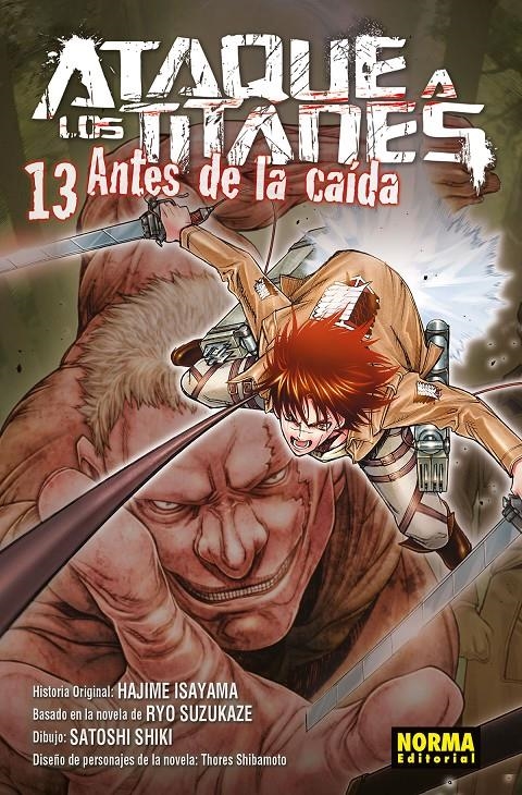 ATAQUE A LOS TITANES, ANTES DE LA CAÍDA # 13 | 9788467936193 | HAJIME ISAYAMA - SATOSHI SHIKI - RYO SUZUKAZE - SHIBAMOTO | Universal Cómics