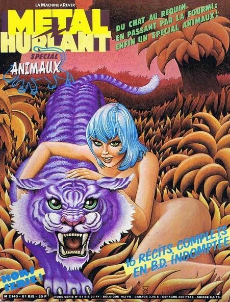 METAL HURLANT EDICIÓN EN FRANCÉS # 81 BIS SPECIAL ANIMAUX HORS SERIES | 9999900035919 | VARIOS AUTORES | Universal Cómics