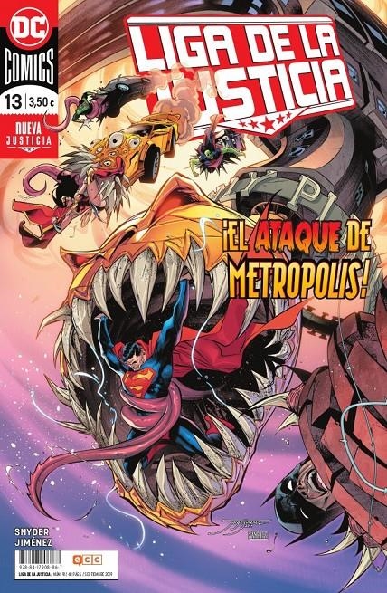 LIGA DE LA JUSTICIA # 091 LA NUEVA LIGA DE LA JUSTICIA 13 | 9788417908867 | JORGE JIMÉNEZ - SCOTT SNYDER | Universal Cómics