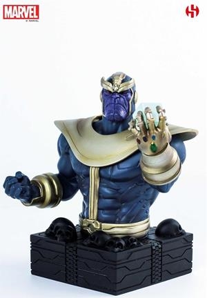 THANOS BUSTO RESINA 16 CM MARVEL | 3760226376088 | Universal Cómics