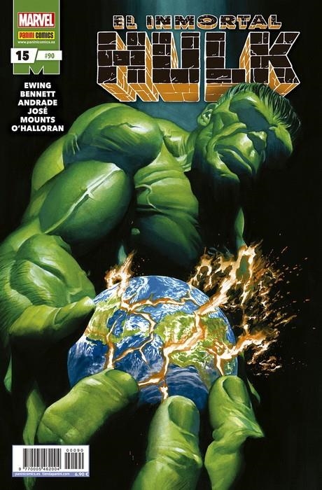 INCREÍBLE HULK VOLUMEN II # 090 EL INMORTAL HULK 15 | 977000546200400090 | AL EWING - JOE BENNETT - FILIPE ANDRADE | Universal Cómics