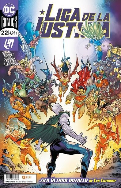 LIGA DE LA JUSTICIA # 100 LA NUEVA LIGA DE LA JUSTICIA 22 | 9788418225765 | FRANCIS MANAPUL - HOWARD PORTER - JAMES TYNION IV - SCOTT SNYDER | Universal Cómics