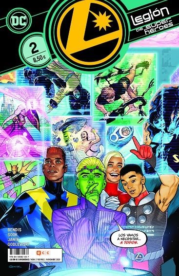 LEGIÓN DE SUPERHÉROES # 02 | 9788418382437 | BRIAN MICHAEL BENDIS - MIKEL JANIN - RYAN SOOK - SCOTT GODLEWSKI